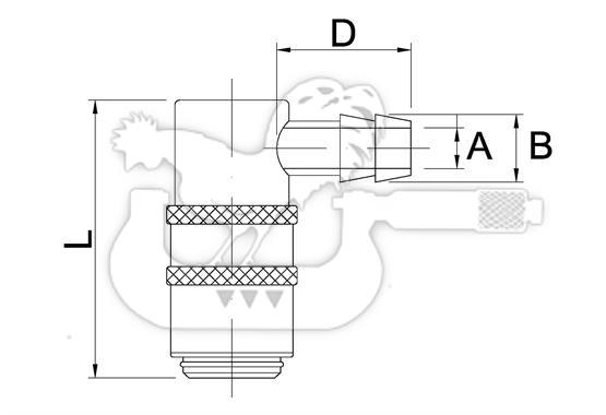 Raccordi Rapidi a 90°